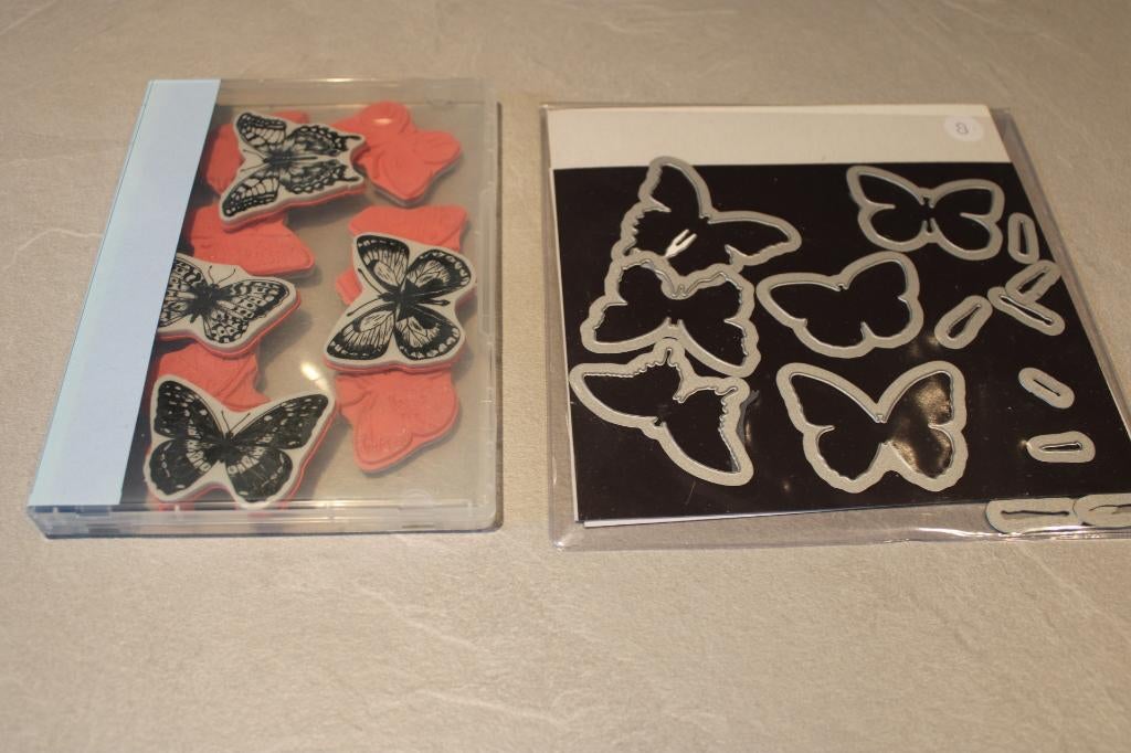 tim holtz flutter stempels en sizzix dies, Ophalen of Verzenden, Zo goed als nieuw, EZ-mounted stempel