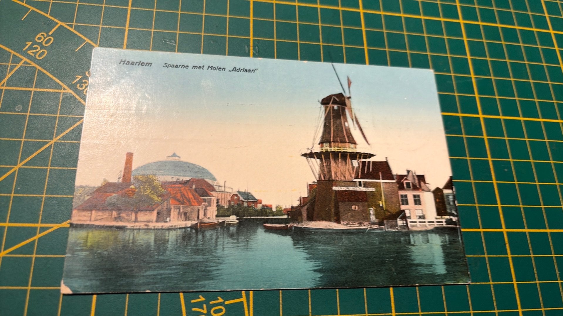 Ansichtkaart Haarlem molen Adriaan 1928, Verzamelen, Verzenden, 1920 tot 1940