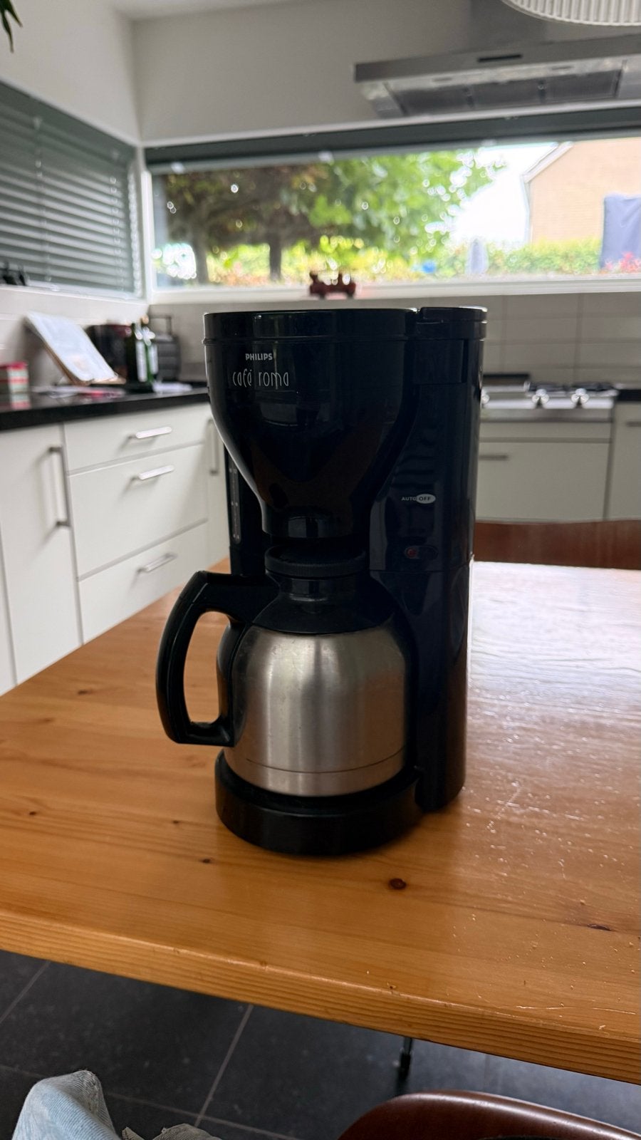 Philips Cafe Roma Koffiezetapparaat met Thermoskan, Witgoed en Apparatuur, Koffiezetapparaten, Ophalen, Gebruikt, 10 kopjes of meer