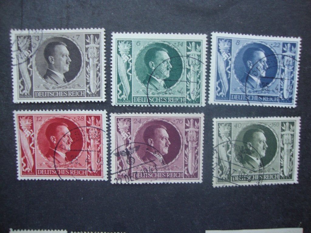 Duitse Rijk serie 844-849 Gestempeld,( Hitler serie ), Ophalen of Verzenden, Overige periodes, Gestempeld