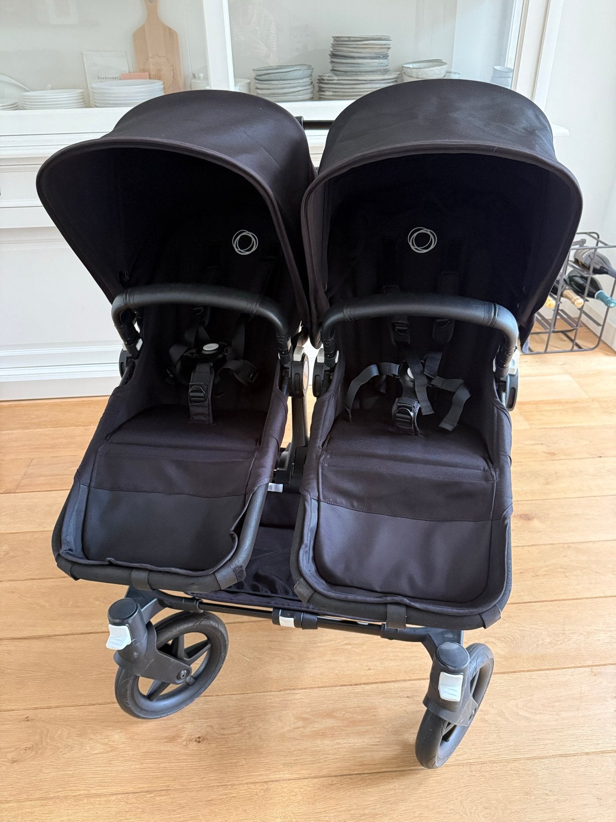 Bugaboo Donkey 3 Duo kinderwagen - All Black edition, Kinderen en Baby's, Ophalen, Gebruikt, Combiwagen, Duowagen