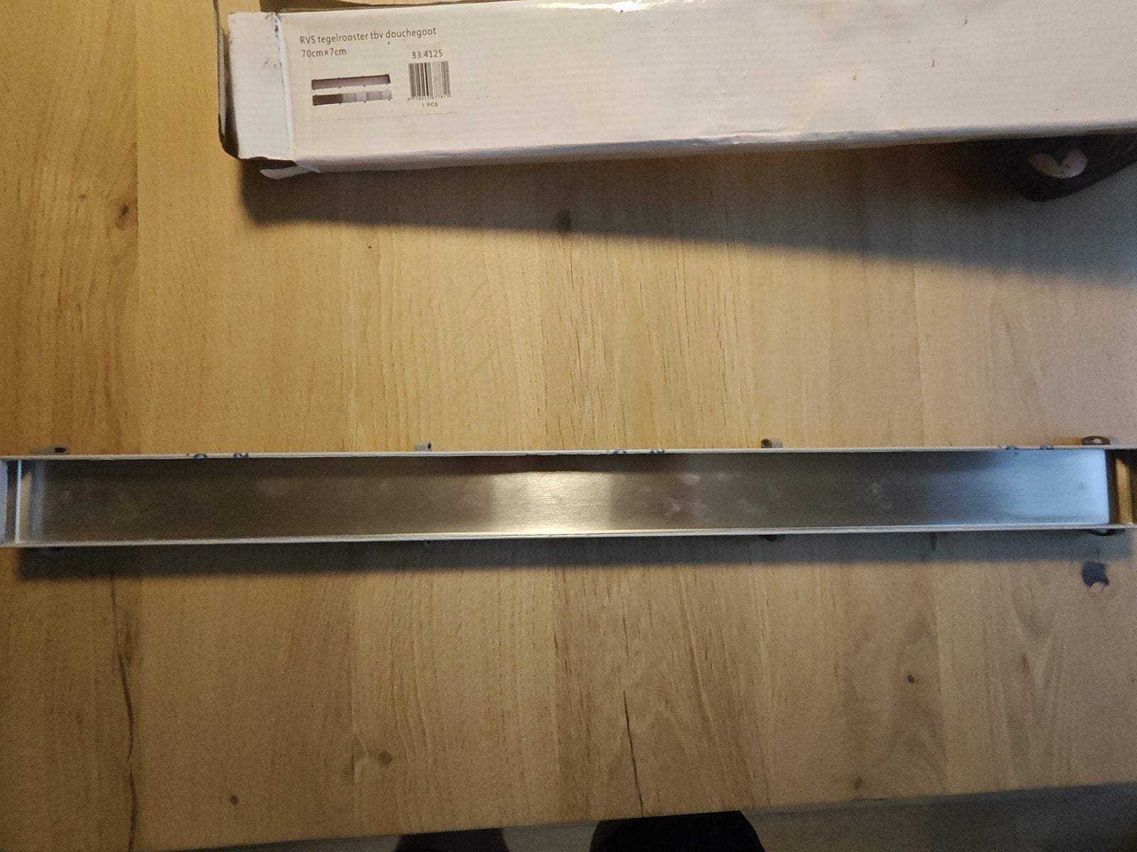 RVS tegelrooster t.b.v. douchegoot 70cm x 7cm, Doe-het-zelf en Verbouw, Sanitair, Ophalen of Verzenden