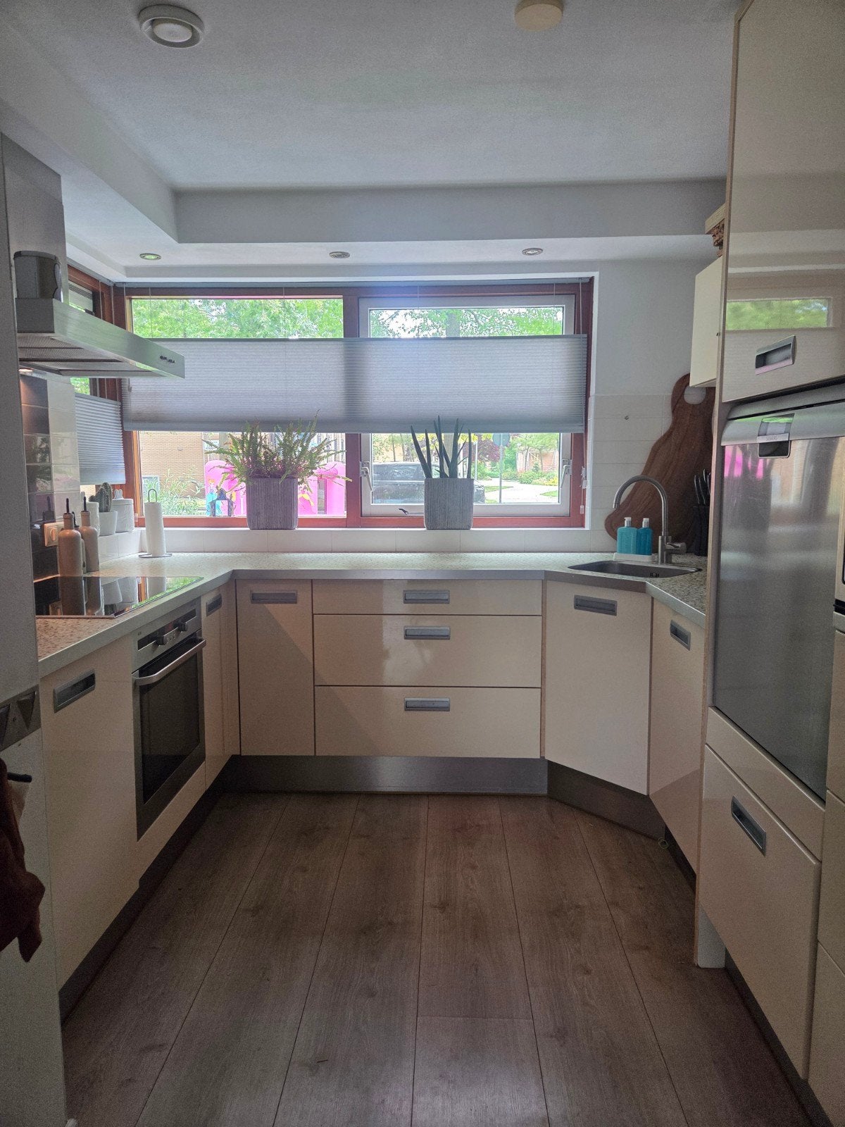 Gratis Bruynzeel keuken met apparatuur (zelf demonteren), Ophalen, Gebruikt, Wit, Hoekkeuken
