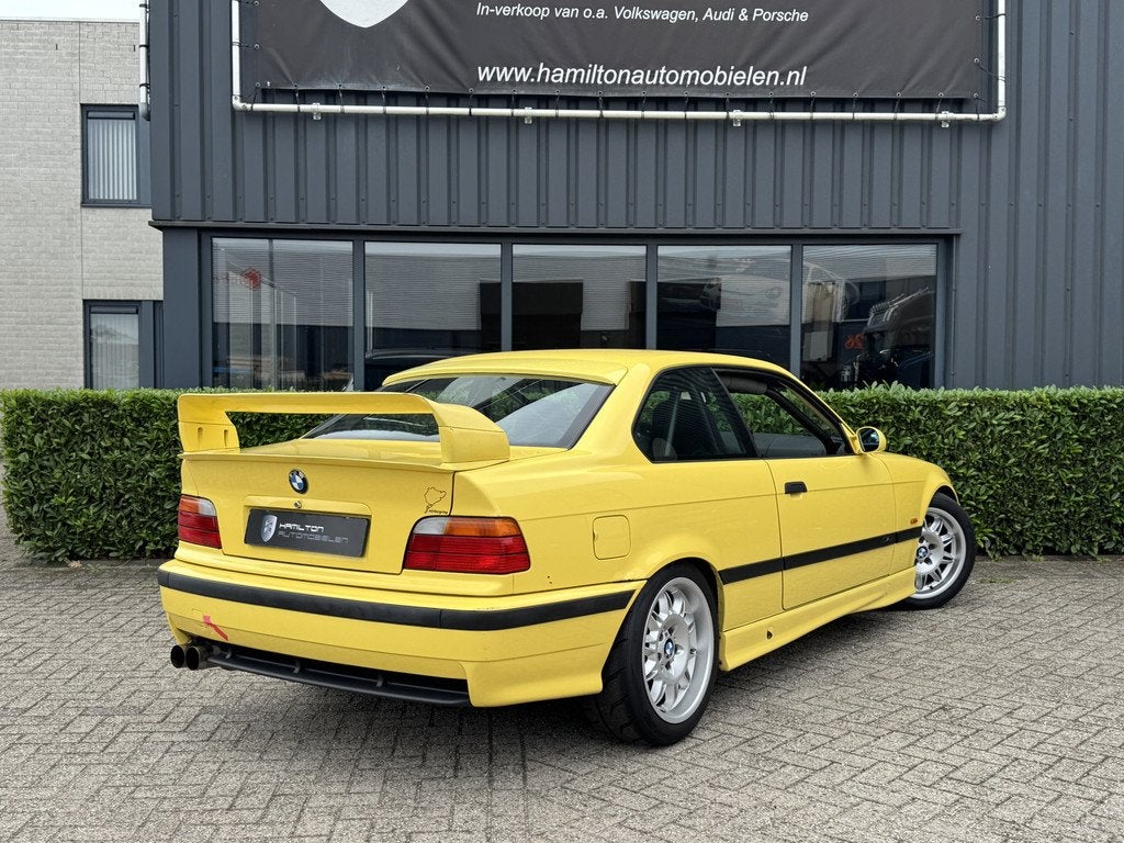 BMW 3 Serie Coupe 328i Tracktool ! (bj 1997), 4 stoelen, Geel, Bedrijf, Handgeschakeld