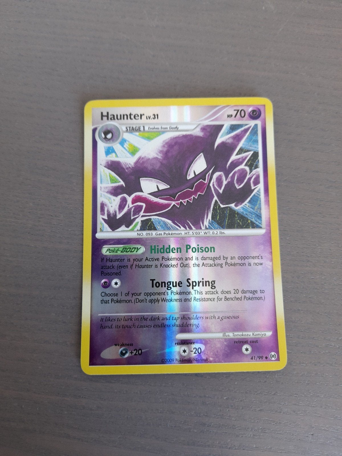arceus 41/99 haunter reverse, Ophalen of Verzenden, Gebruikt, Losse kaart, Foil