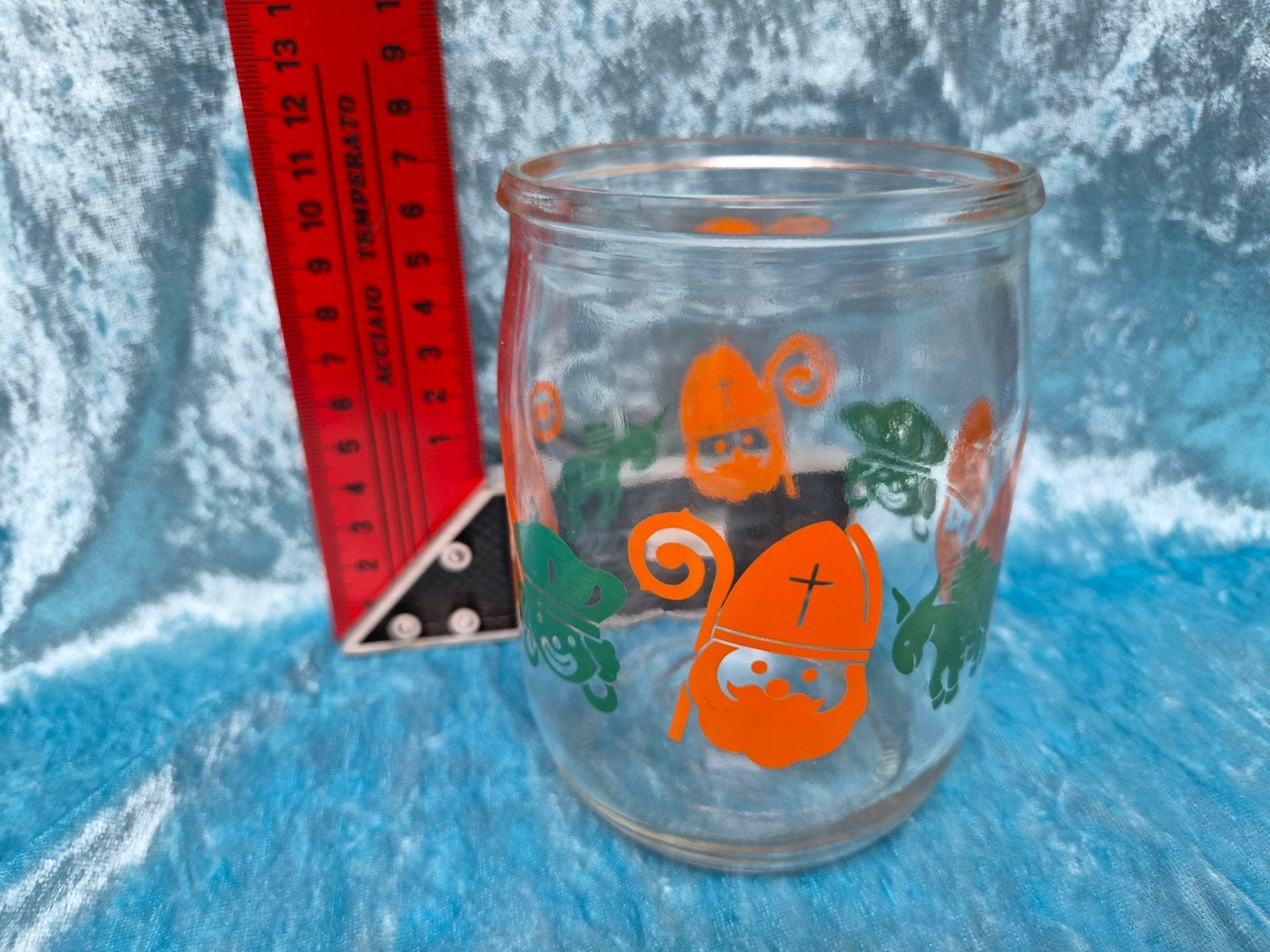 Vintage Sinterklaas Glas - Uniek Verzamelobject, Ophalen of Verzenden