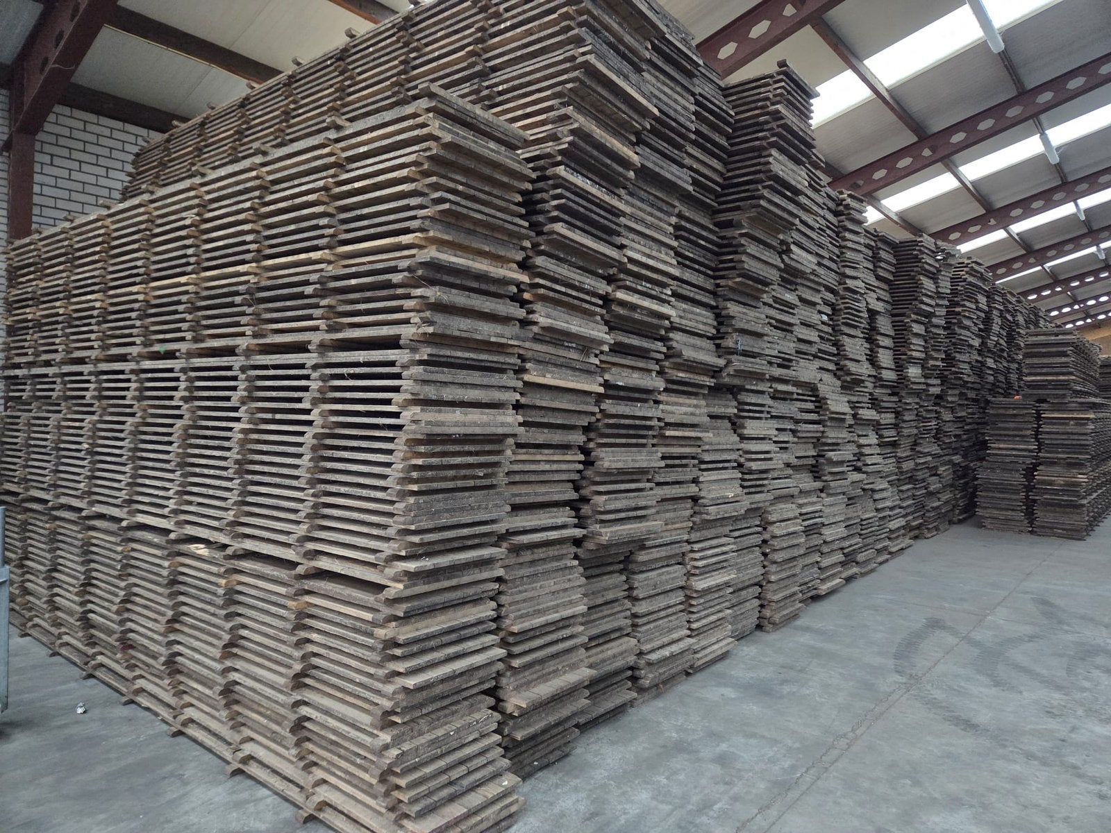 Vlondervloer / Tentvloer 4,8x0,5m – Nieuw en gebruikt, Gebruikt, Planken, Ophalen of Verzenden, Hardhout