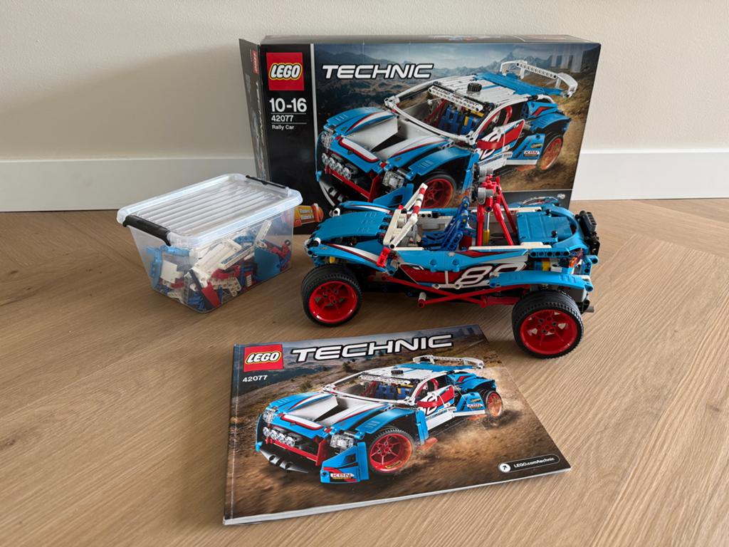 LEGO Technic 42077 Rally Car - Zo goed als nieuw, Ophalen of Verzenden, Zo goed als nieuw, Overige merken