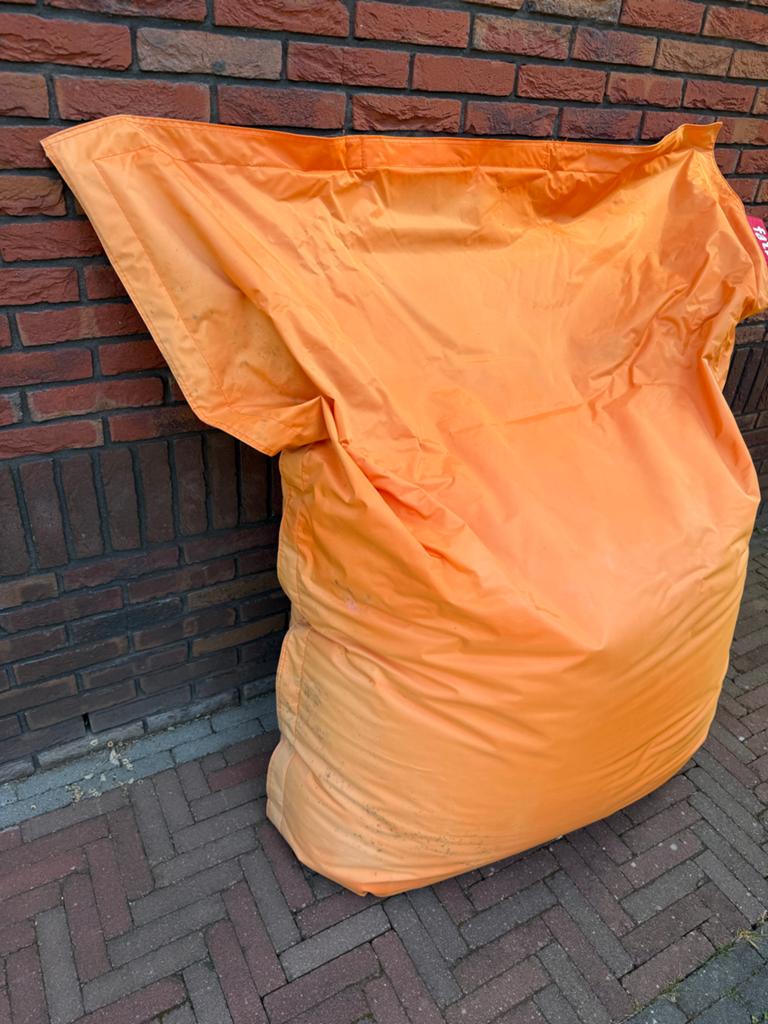 Fatboy Original Zitzak Oranje - Gebruikt, Huis en Inrichting, Zitzakken, Ophalen, Gebruikt, Oranje, Zitzak