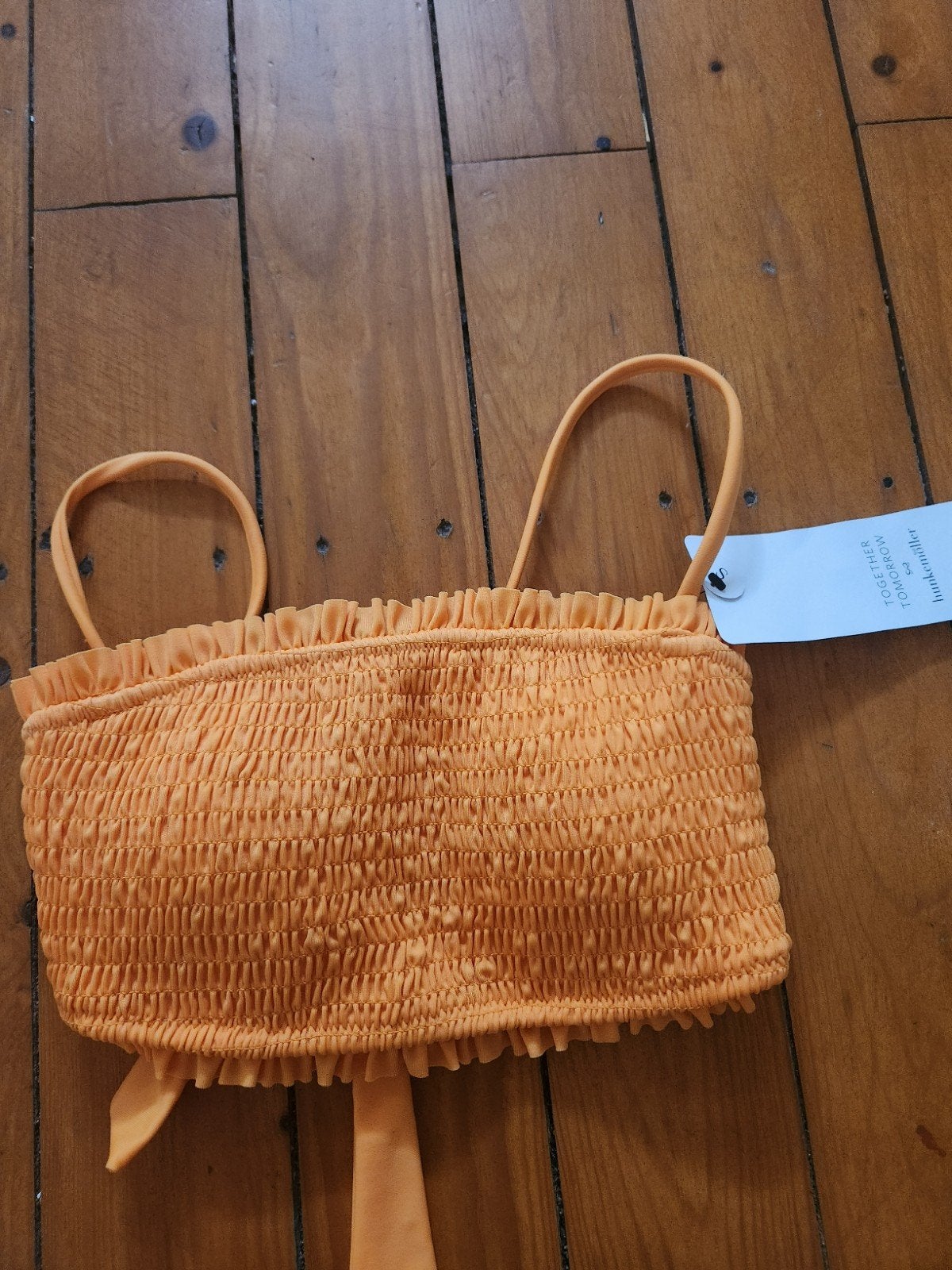 Hunkemöller St. Lucia Shirred Bandeau Bikini Top Oranje, Nieuw, Oranje, Ophalen of Verzenden, Bikini