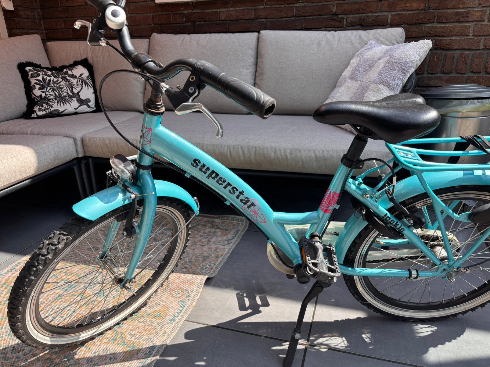 Fiets 20 inch, Fietsen en Brommers, Fietsen | Meisjes, Ophalen, Gebruikt, 20 inch, Handrem