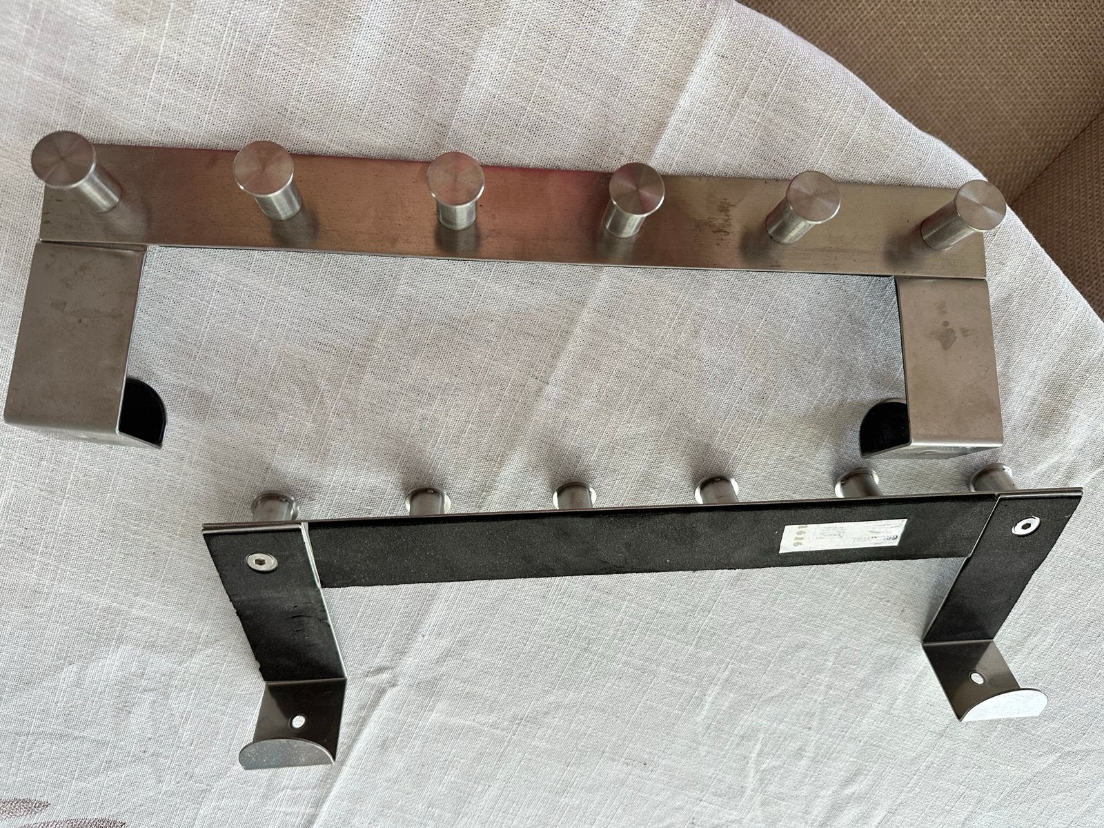 IKEA GRUNDTAL deur kapstok 2 stuks RVS, Ophalen, Gebruikt, Metaal, Wandhaken