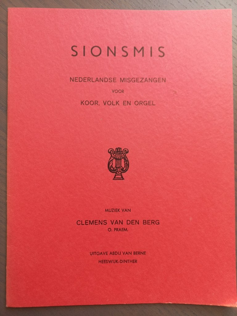 Clemens van den Berg: Sionsmis, Ophalen of Verzenden, Zo goed als nieuw, Artiest of Componist, Populair