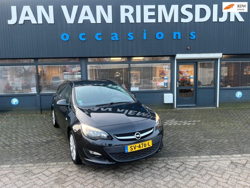 Opel Astra Sports Tourer 1.4 bj 2016 AIRCO SPORTVELGEN ZWART, Voorwielaandrijving, Gebruikt, 4 cilinders, Zwart