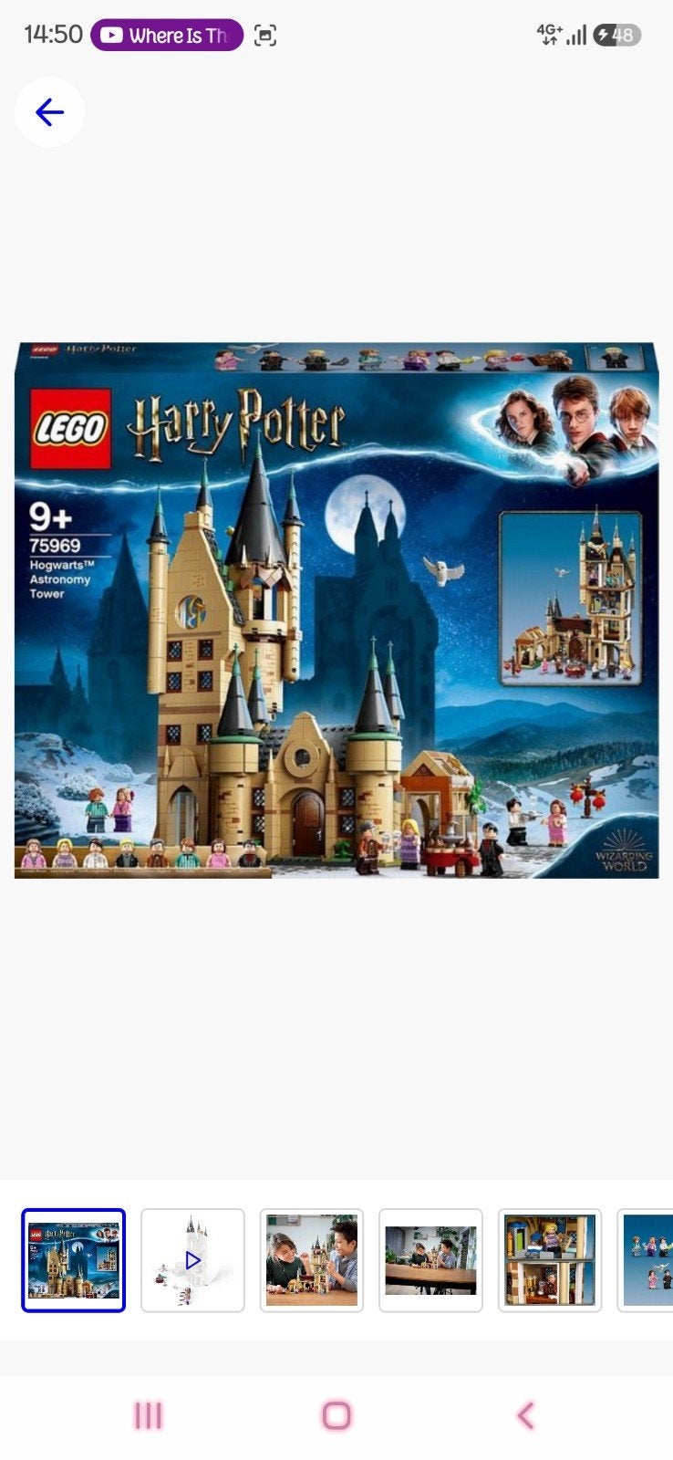 LEGO Harry Potter Zweinstein Astronomietoren (75969), Ophalen, Gebruikt, Spel