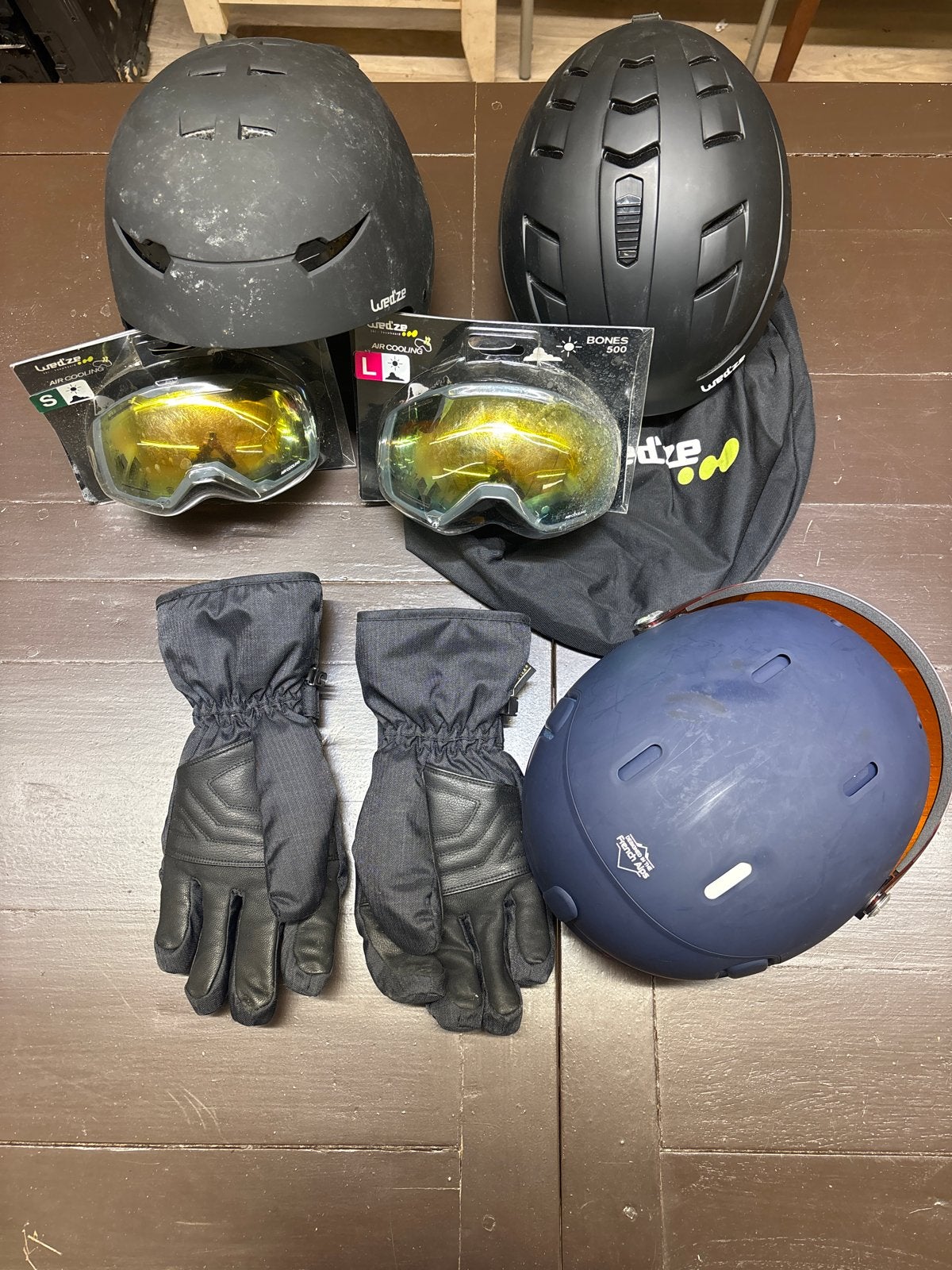 Ski/Snowboard Helmen, Skibrillen en Handschoenen, Ophalen, Overige typen, Wed'ze, Maat 46/48 (XL) of groter