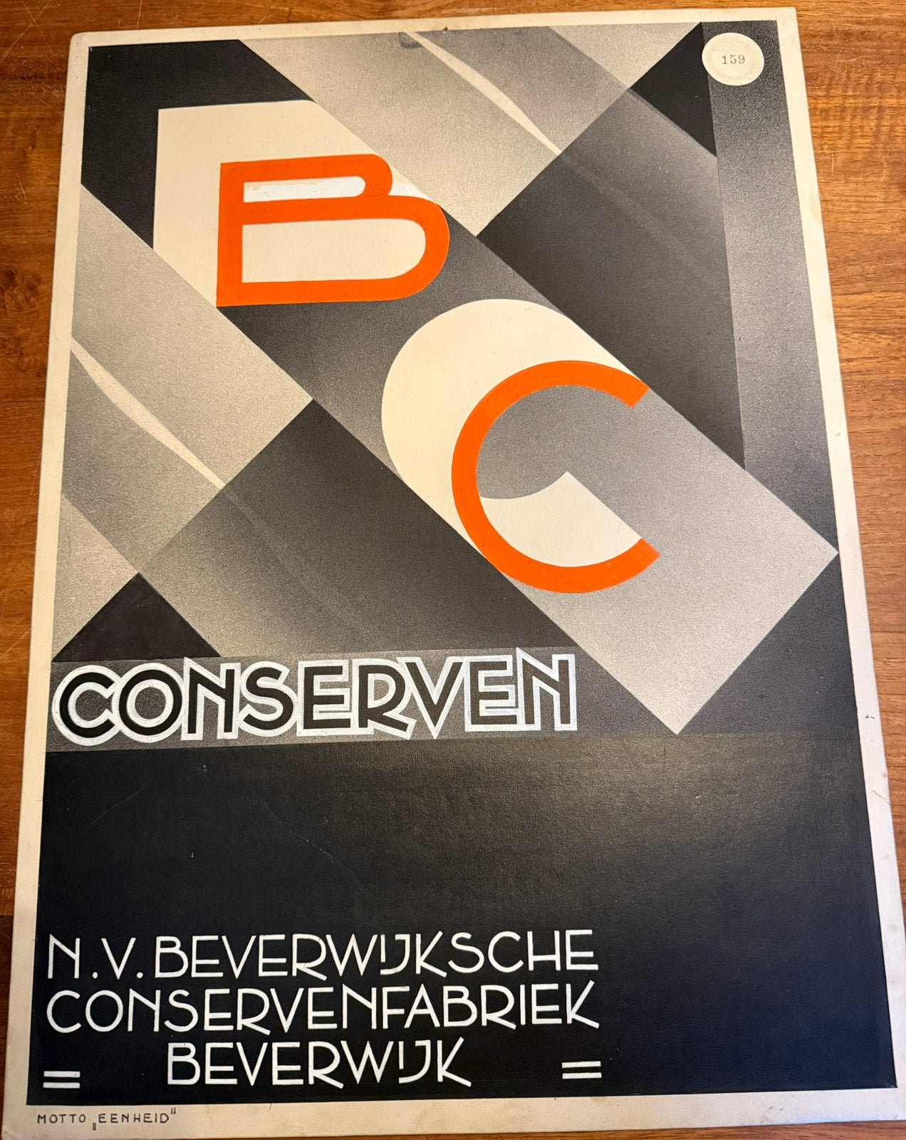 Zeer mooi origineel vintage reclamebord, Ophalen of Verzenden, Zo goed als nieuw, Reclamebord