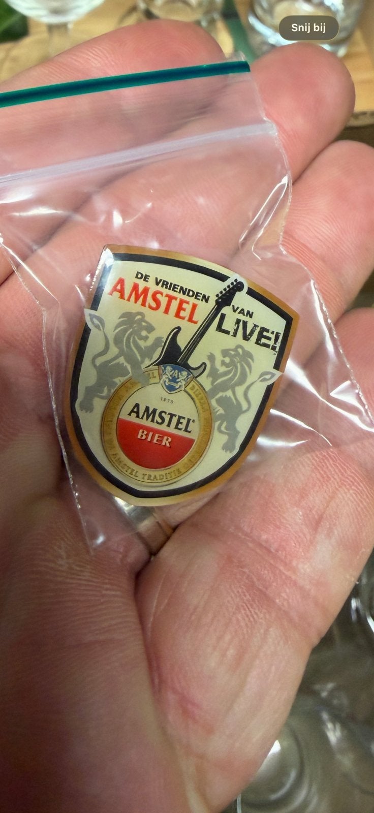 Pin pins speldje de vrienden van Amstel live, Verzamelen, Ophalen of Verzenden, Nieuw, Merk, Speldje of Pin