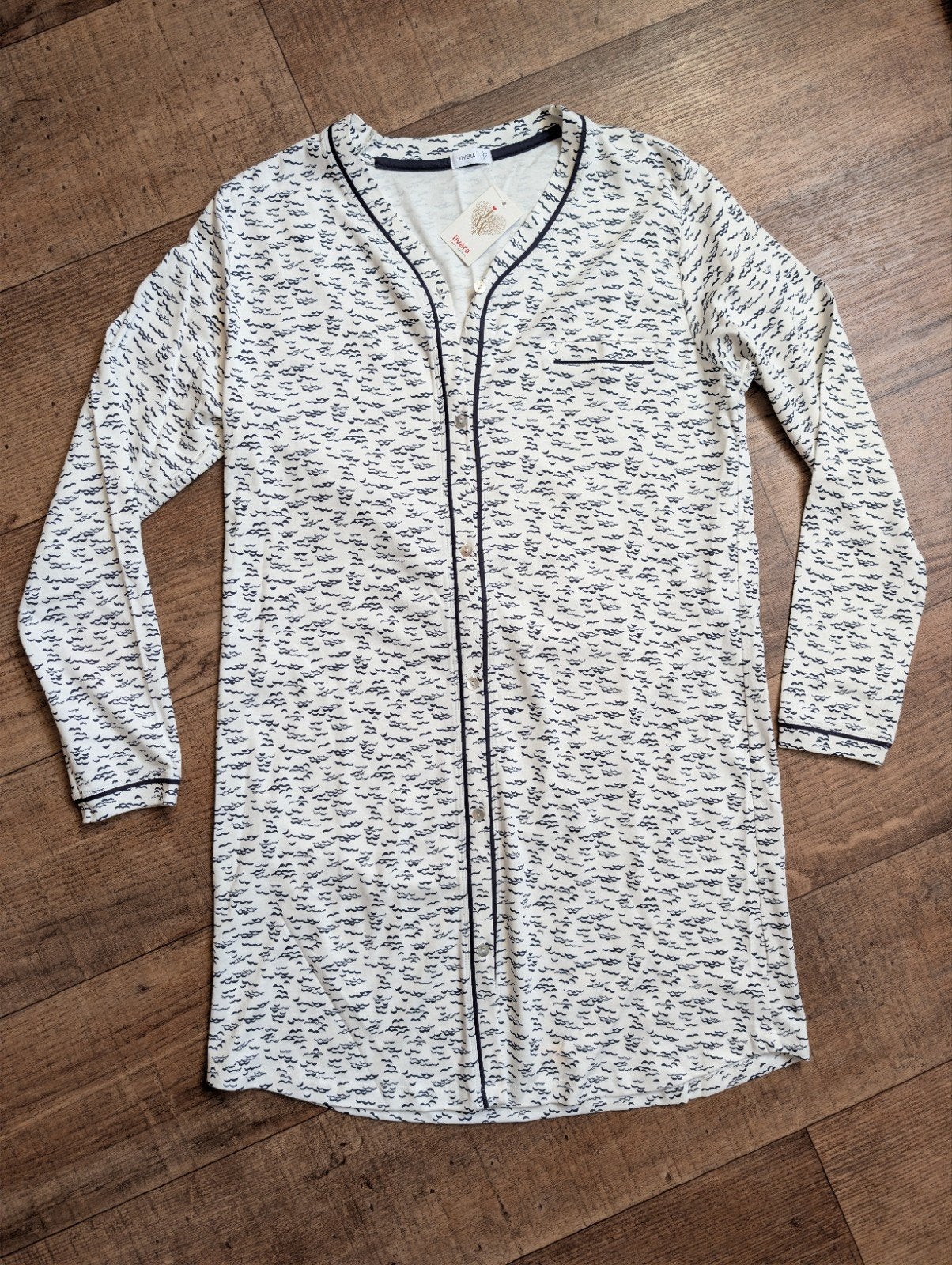 Nieuw - Livera nachthemd / katoenen pyjama top - Maat 42, Ophalen of Verzenden, Nieuw, Maat 42/44 (L)