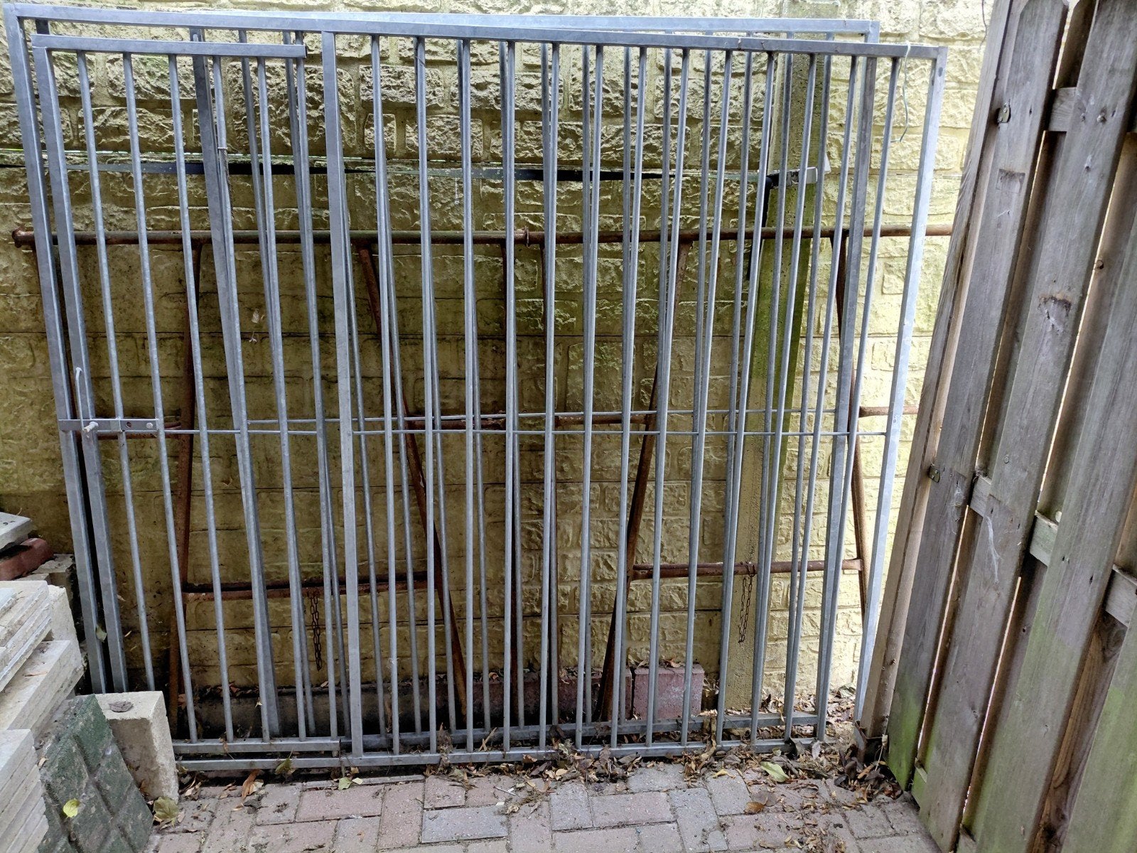 2x kennelpaneel gegalvaniseerd, Dieren en Toebehoren, Ophalen, Hondenkennel, 110 cm of meer, 100 cm of meer