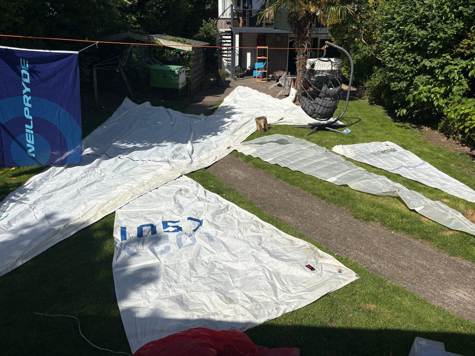 Diverse zeilen te koop - uitstekende conditie, Watersport en Boten, Zeilen en Zeiltoebehoren, Ophalen of Verzenden, Zo goed als nieuw