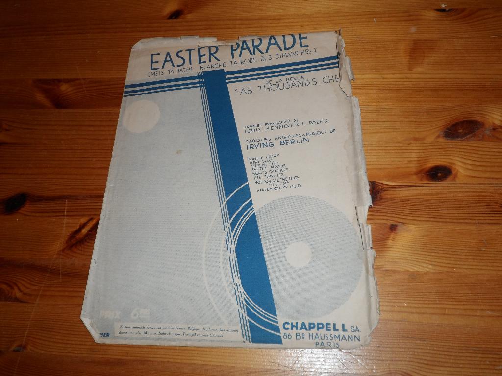 Easter parade - irving berlin / henneve / palex, Gebruikt, Gitaar, Ophalen of Verzenden, Artiest of Componist
