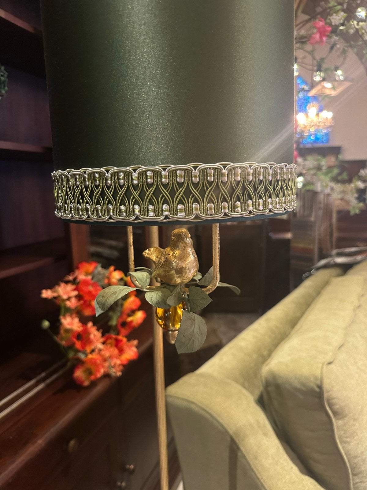 Elegante Vloerlamp van messing landelijke/engelse stijl, Ophalen, Gebruikt, Hoofdstraat 15, Info@ilfienile.nl