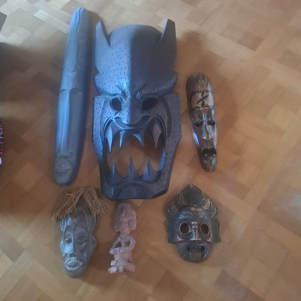 Afrikaanse maskers, Antiek en Kunst, Kunst | Niet-Westerse kunst, Ophalen