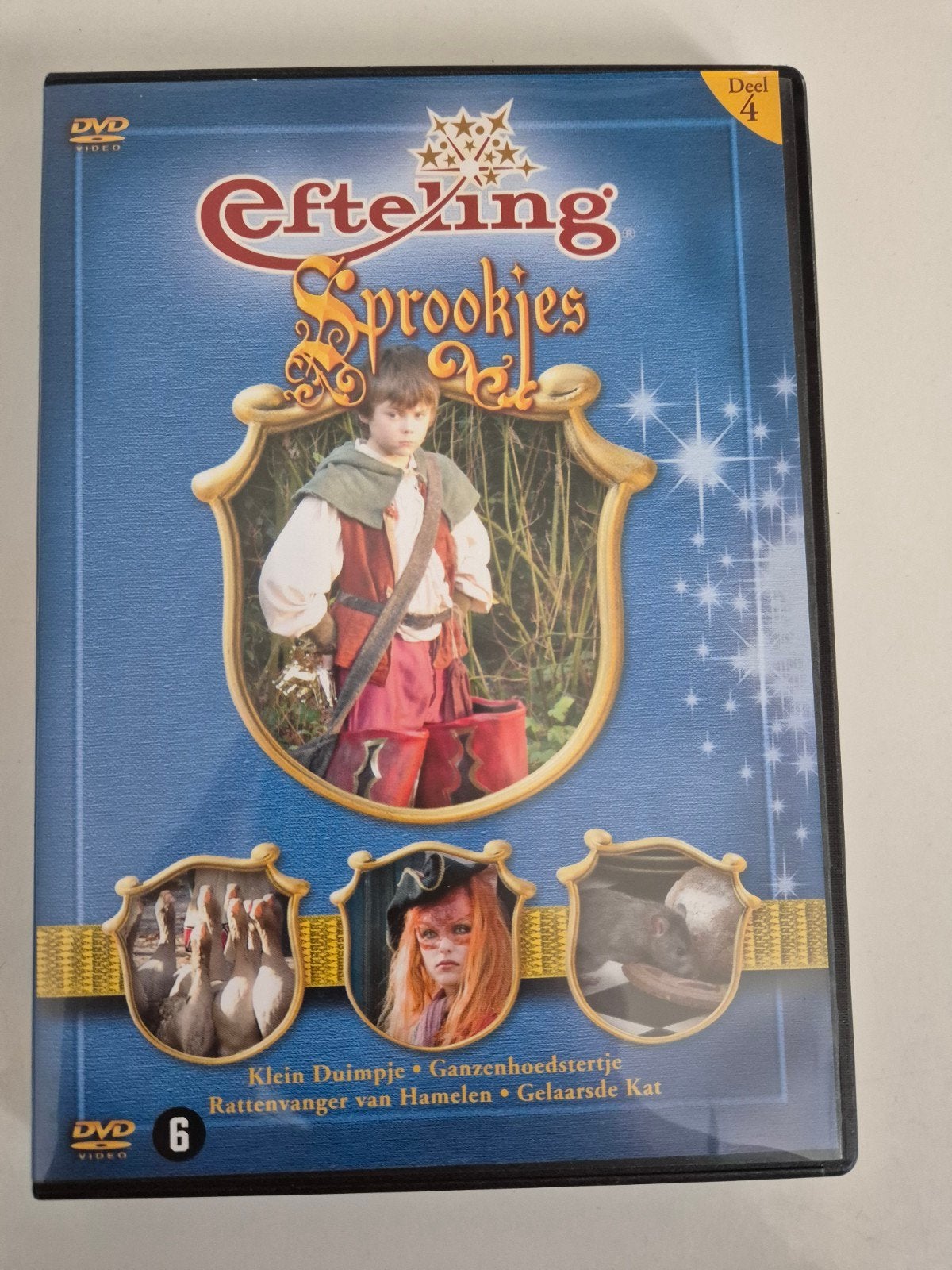 Efteling Sprookjes Deel 4 DVD - Klein Duimpje Ganzenhoedster, Alle leeftijden, Overige typen, Zo goed als nieuw, Sprookjes