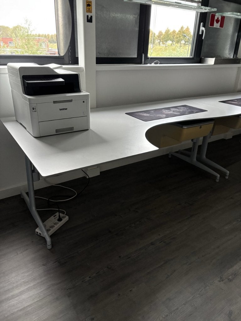 Groot Lensvelt Rizatto Hoekbureau, Huis en Inrichting, Bureaus, Ophalen, Gebruikt, Hoekbureau, Overige merken