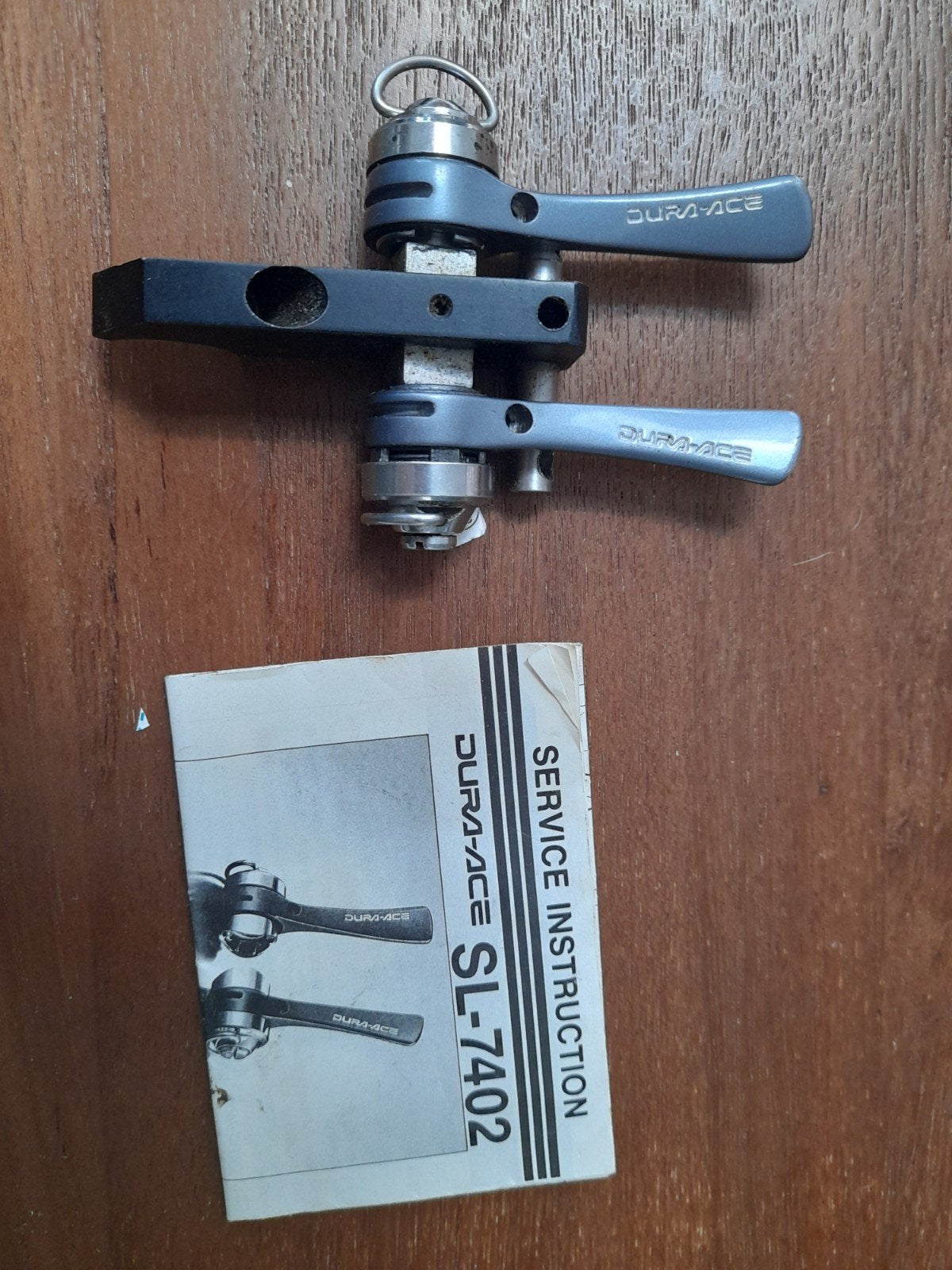 Dura-Ace SL-7402 Commandeurs Zo Goed Als Nieuw + Handleiding, Dura-Ace, Overige typen, Ophalen of Verzenden, Zo goed als nieuw