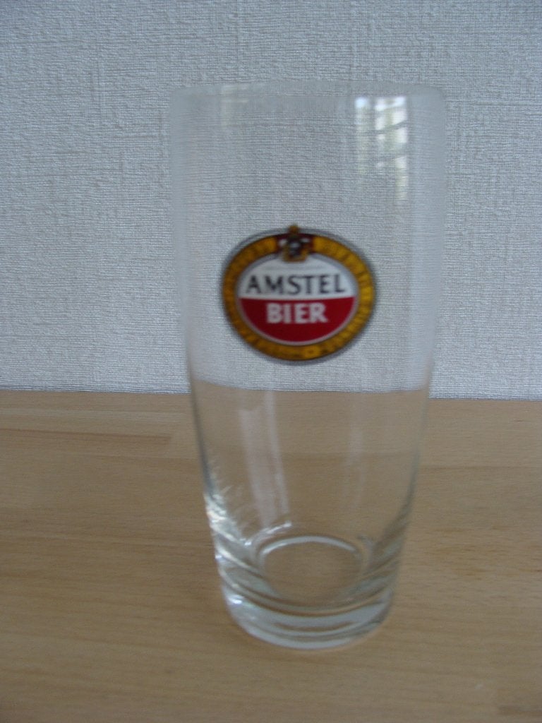 Bierglas Amstelbrouweij Amstel Bier - 1 glas aanwezig, Ophalen of Verzenden, Nieuw, Glas of Glazen, Amstel