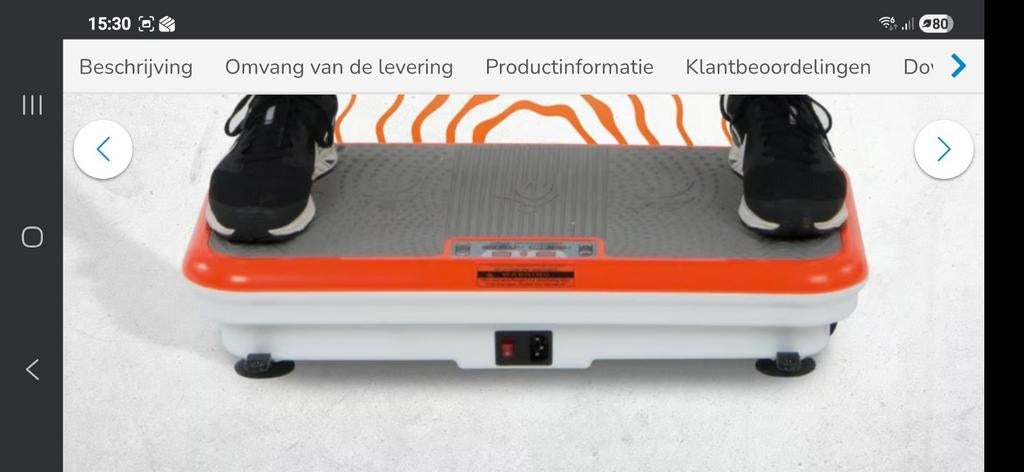 Trilplaat - Zo goed als nieuw, weinig gebruikt, Sport en Fitness, Ophalen of Verzenden, Zo goed als nieuw, Trilplaat