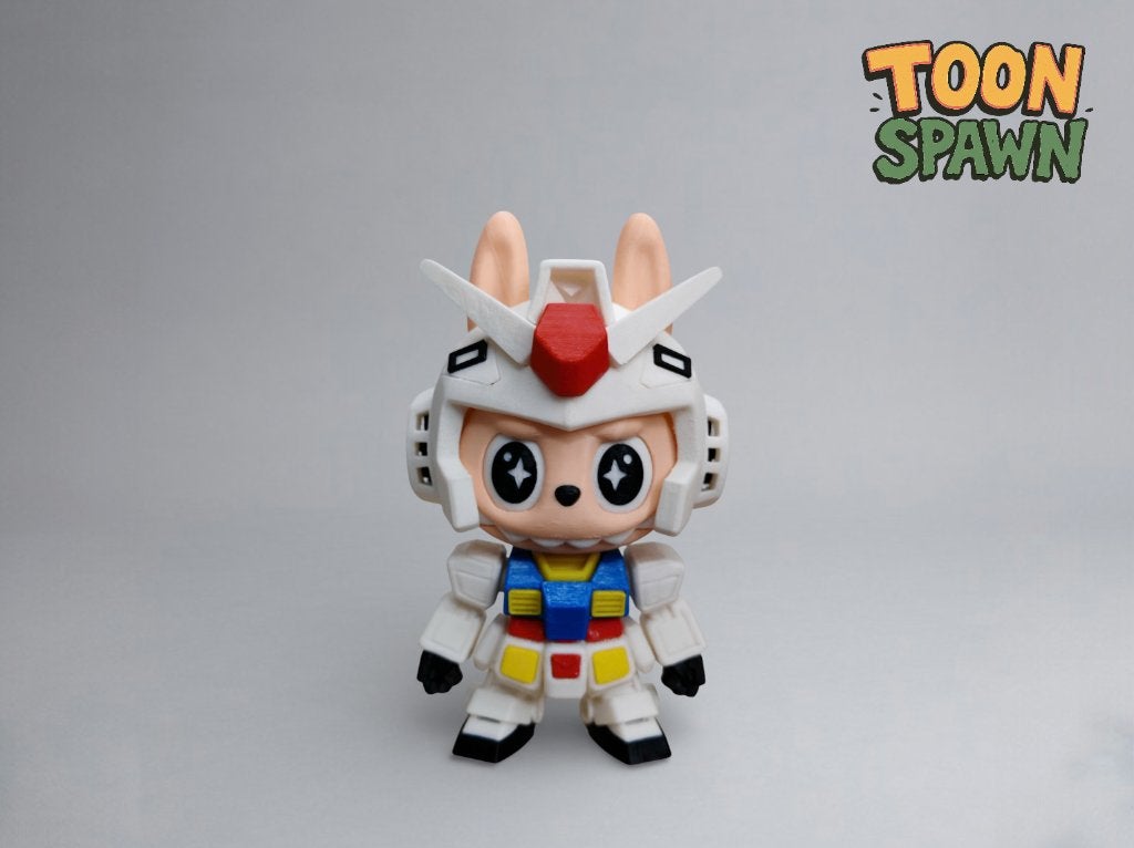 Labubu x RX‑78‑2 – Gundam Mash‑up Figurine – 20 cm, Ophalen of Verzenden, Nieuw, Overige typen