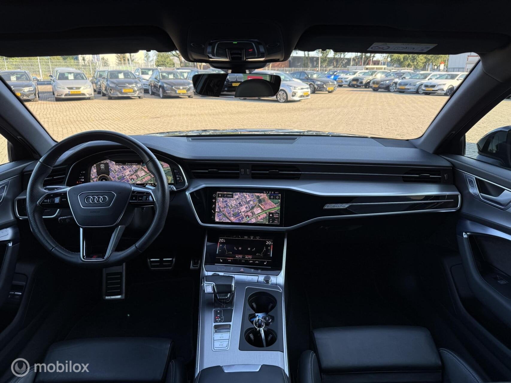 Audi A6 Avant 55 TFSI e quattro Competition MAXTON | S6, Auto's, Automaat, Gebruikt, 4 cilinders, Zwart