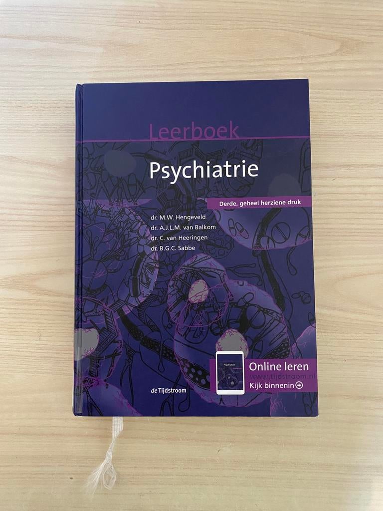 Leerboek psychiatrie, Ophalen of Verzenden, Zo goed als nieuw
