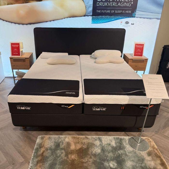 TEMPUR Arc bed - 180x200 - Antraciet, Huis en Inrichting, Tweepersoons, Ophalen of Verzenden, Zo goed als nieuw, 180 cm