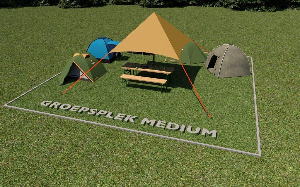 Lowlands Groepsplek Medium, Drie personen of meer, Meerdaags