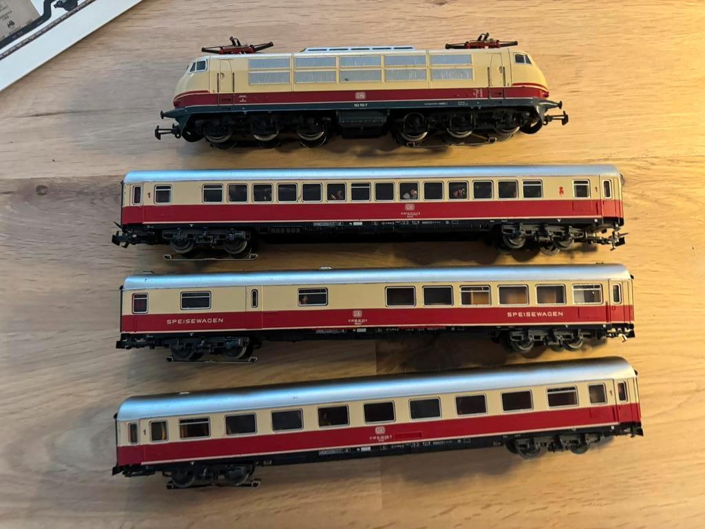 Märklin set 3054, 4096, 4097 en 4098, Hobby en Vrije tijd, Modeltreinen | H0, Wisselstroom, Ophalen of Verzenden, Analoog, Märklin