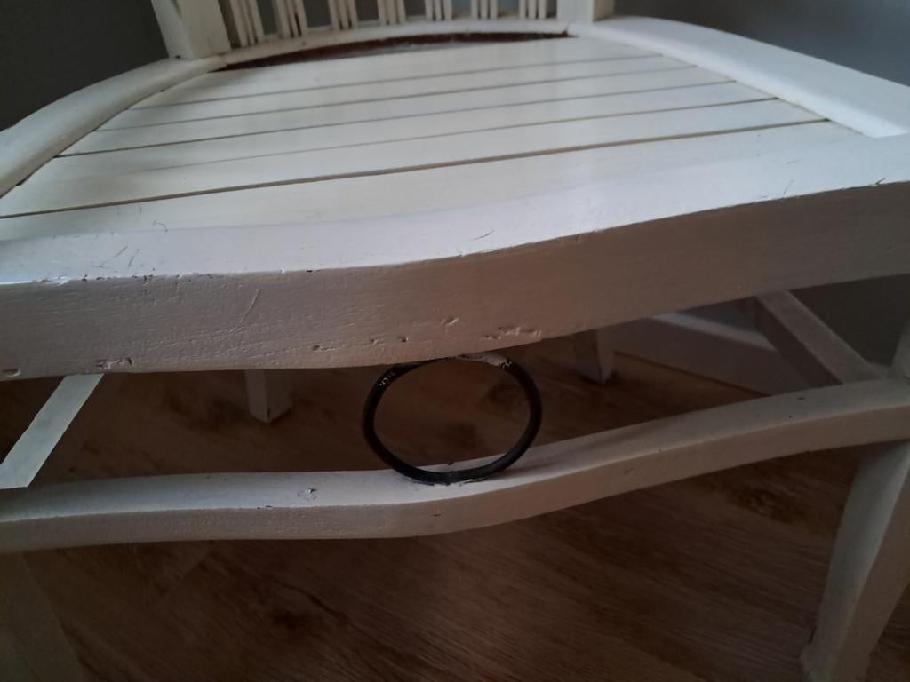 Teak houten stoel landelijk/sober! (Stevig), Ophalen, Eén