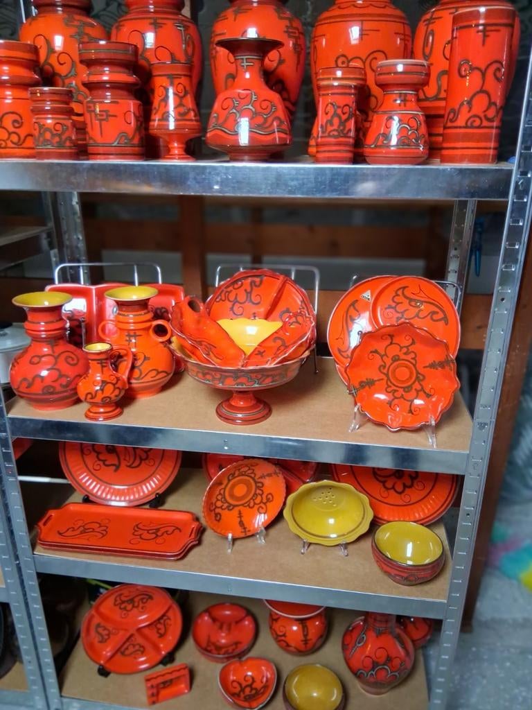 Gouda flora / Tokio hand geschilderd 40 stuks., Ophalen