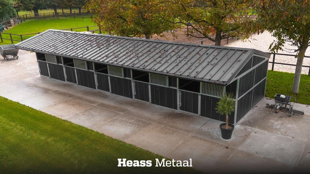 Buitenstal met 5 paardenboxen | NIEUW |  Heass Paardenboxen, Dieren en Toebehoren, Stalling en Weidegang, Weidegang, 4 paarden of pony's of meer