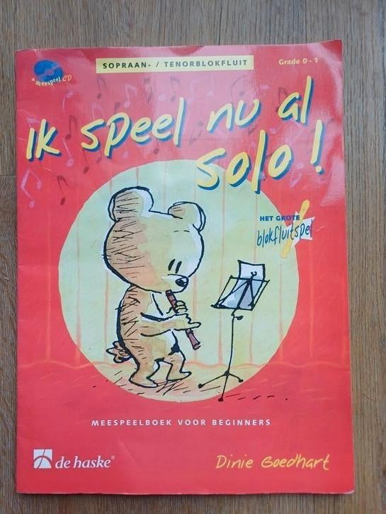 Ik speel nu al solo sopraan tenor blokfluit, Muziek en Instrumenten, Bladmuziek, Ophalen of Verzenden, Gebruikt, Les of Cursus