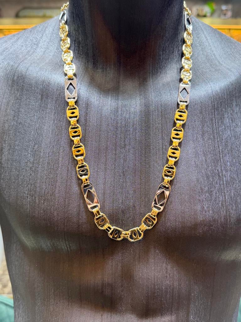 14KT Goud - 47.50 Gram- Ketting- PLATTE MAGNUM -Herenketting, Sieraden, Tassen en Uiterlijk, Ophalen, Nieuw, Goud, Goud