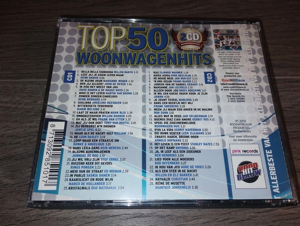Top 50 Woonwagenhits Deel 2 [2 CD], Ophalen of Verzenden, Zo goed als nieuw, Levenslied of Smartlap