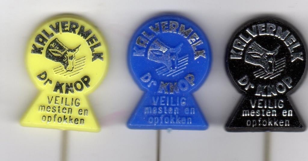 3 speldjes DR KNOP KALVERMELK KALF KOE (A5), Ophalen of Verzenden, Gebruikt, Overige onderwerpen