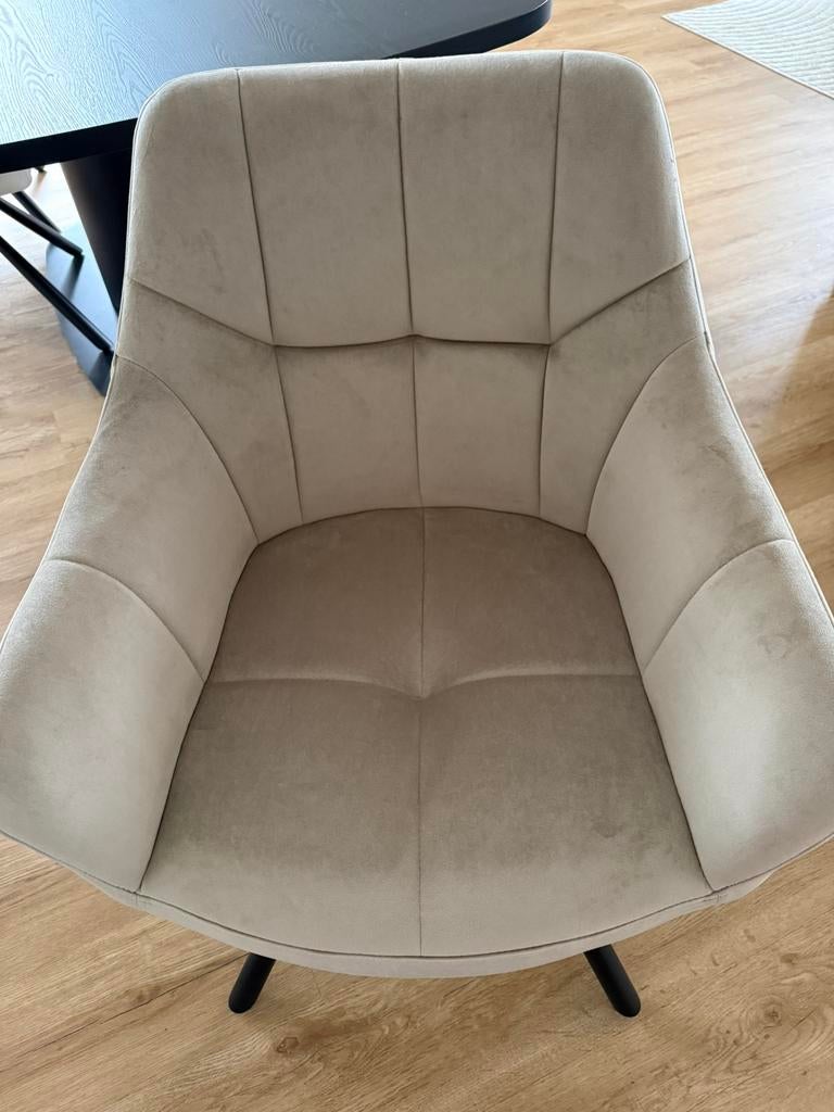 Nieuwe Eetkamerstoelen met draaisysteem, Ophalen, Nieuw, Stof, Vijf, Zes of meer stoelen
