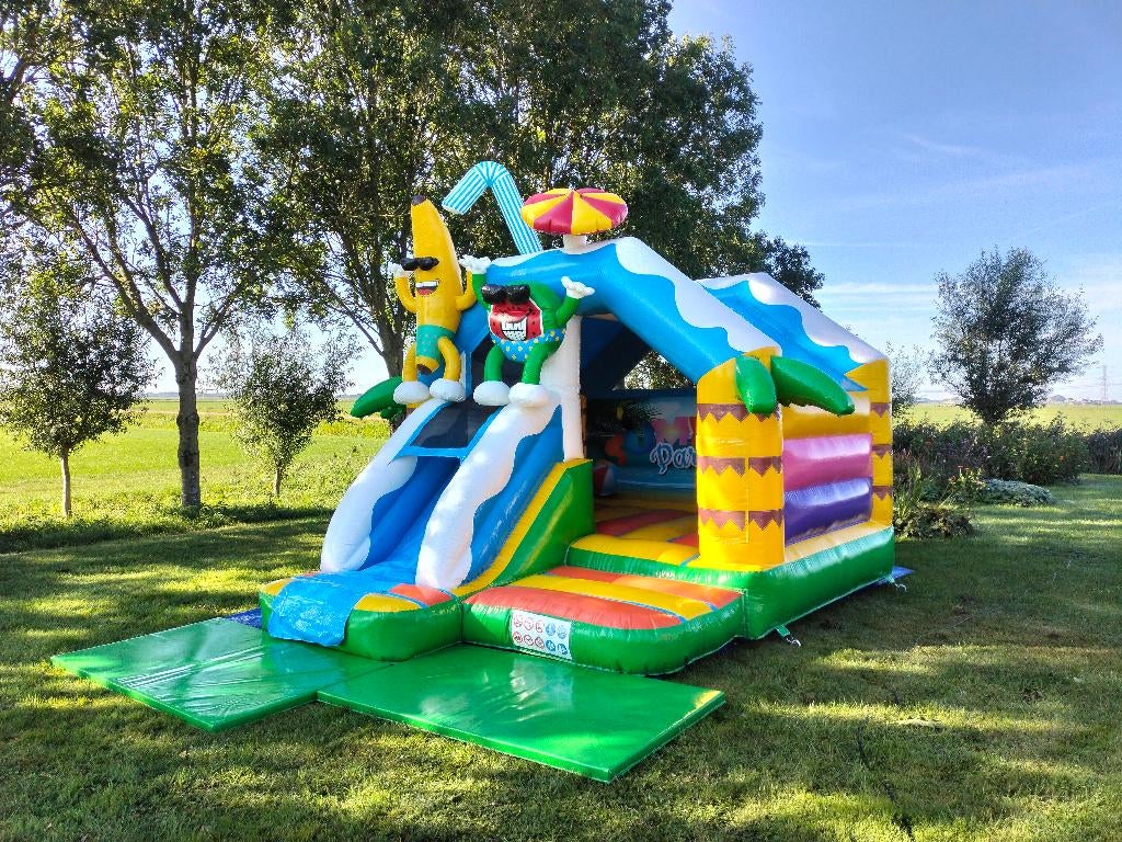 SPRINGKUSSEN Thema Summer - TE HUUR, Kinderen en Baby's, Speelgoed | Buiten | Springkussens, Nieuw, Ophalen