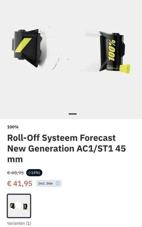 100% roll-off systeem forecast new generation AC1/ST1, Ophalen of Verzenden, Nieuw met kaartje, 100%