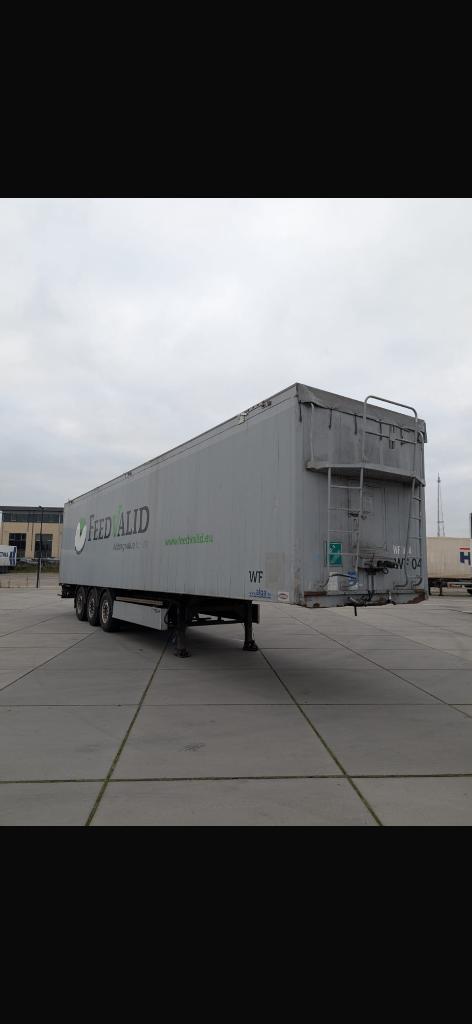 WALKINGFLOOR TRAILER. 92 KUUB . NIEUWE APK !, Auto's, Vrachtwagens, Bedrijf, Zilver of Grijs, Aanhangers en Opleggers, Te koop